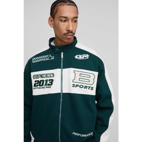 Bomber oversize en jersey homme - S - Boohooman - Modalova