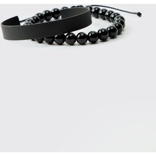Lot de bracelets en perle - ONE SIZE - Boohooman - Modalova