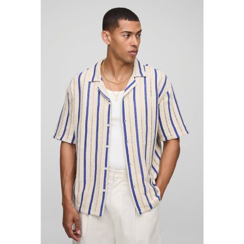 Chemise oversize rayée - S - Boohooman - Modalova