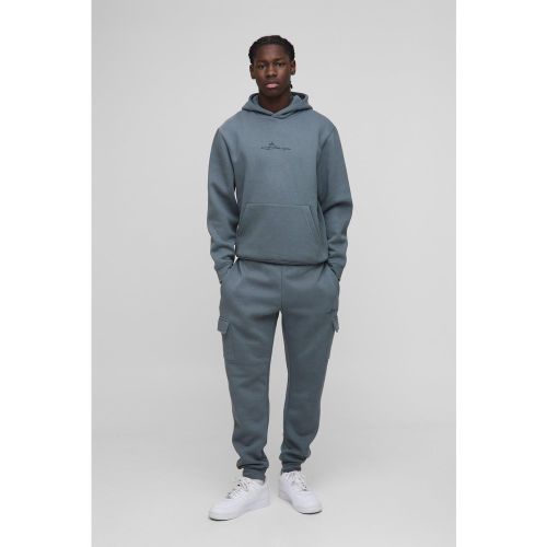 Survêtement sweat à capuche et jogging à logo signature - S - Boohooman - Modalova