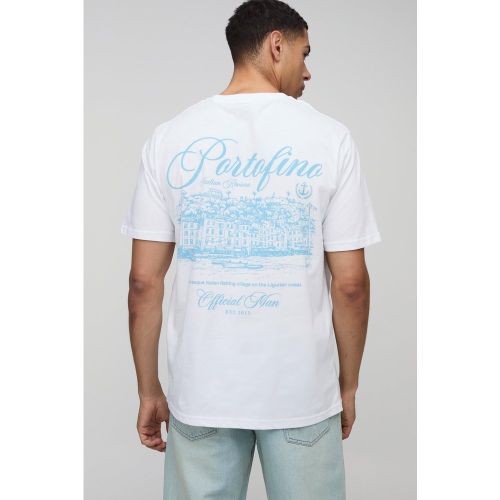 T-shirt à imprimé paysage - S - Boohooman - Modalova