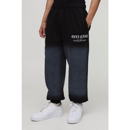 Jogging large délavé - Official - S - Boohooman - Modalova