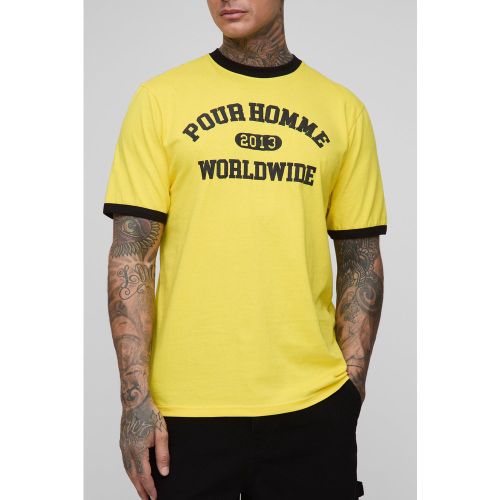 Tall Regular Fit Ringer T-Shirt - 2XL - Boohooman - Modalova