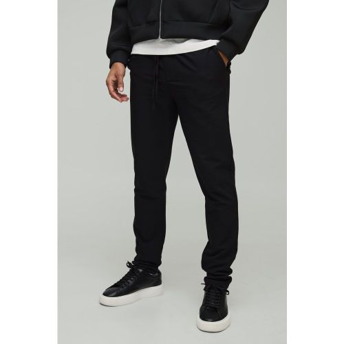 Pantalon slim technique à taille élastiquée - S - Boohooman - Modalova