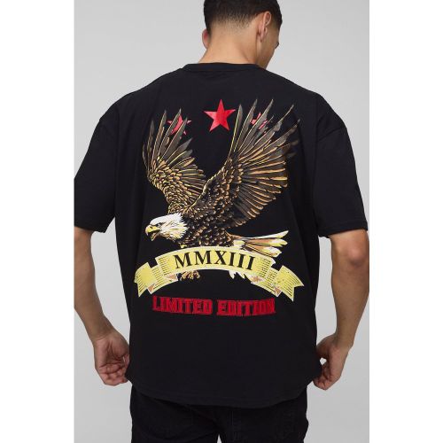 Oversized Limited Edition Bird Graphic T-Shirt - S - Boohooman - Modalova