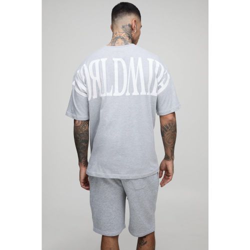 Tall - Ensemble oversize à imprimé Worldwide - 2XL - Boohooman - Modalova