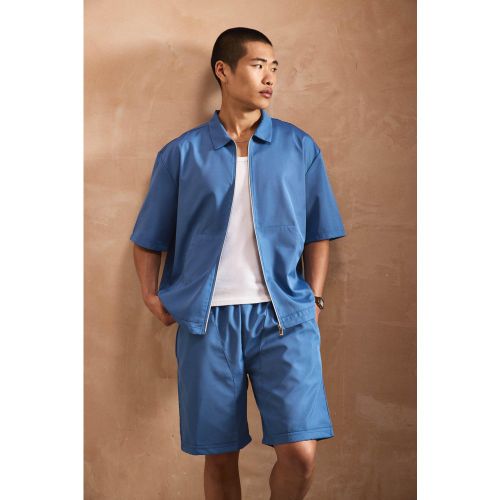 Ensemble à manches courtes et détail charpentier - S - Boohooman - Modalova