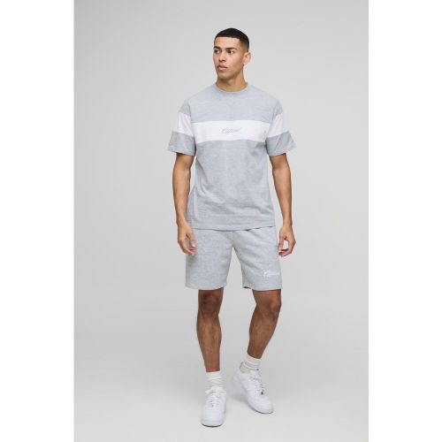 Ensemble color block à manches raglan - Official - S - Boohooman - Modalova