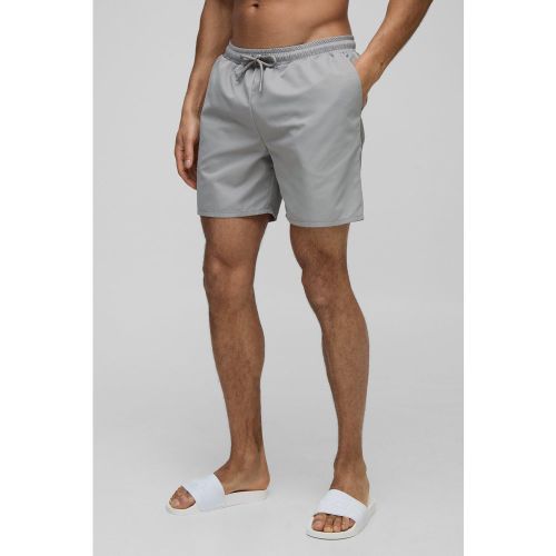 Short de bain mi-long à broderie - MAN - S - Boohooman - Modalova
