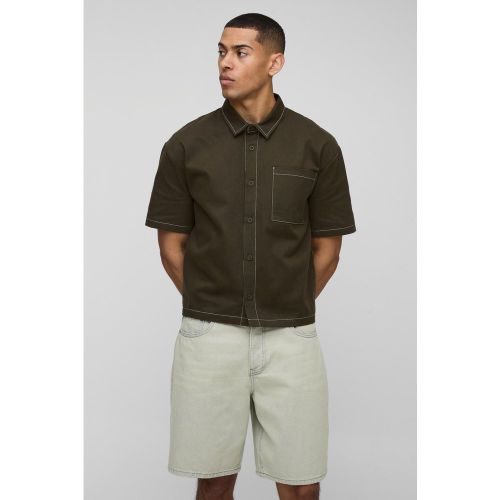 Chemise oversize à coutures contrastantes - S - Boohooman - Modalova