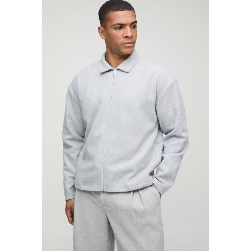 Surchemise oversize texturée - S - Boohooman - Modalova