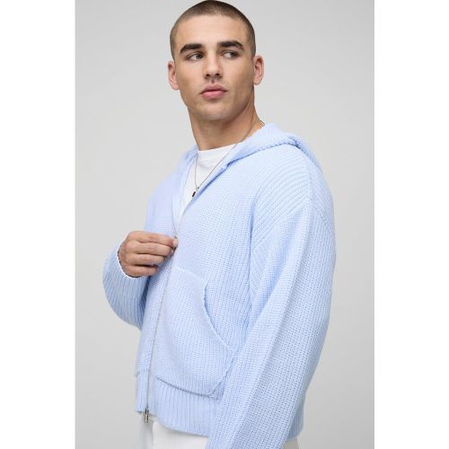 Sweat à capuche oversize côtelé - S - Boohooman - Modalova