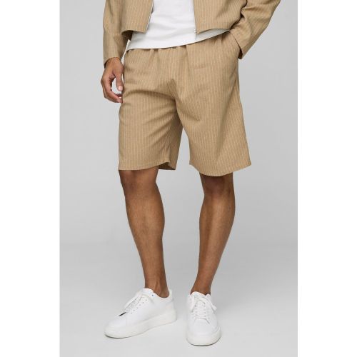 Short large à rayures - S - Boohooman - Modalova