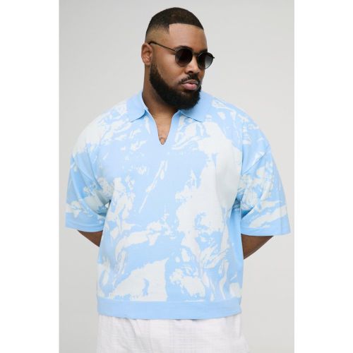 Grande taille - Polo oversize imprimé Renaissance - 2XL - Boohooman - Modalova