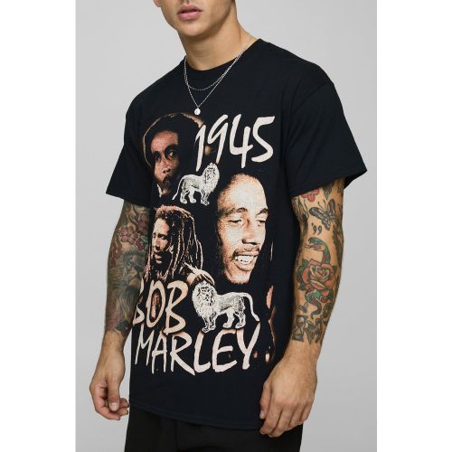 T-shirt oversize à imprimé Bob Marley - S - Boohooman - Modalova