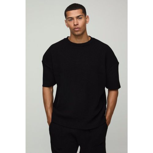 Ensemble côtelé avec t-shirt et short - S - Boohooman - Modalova
