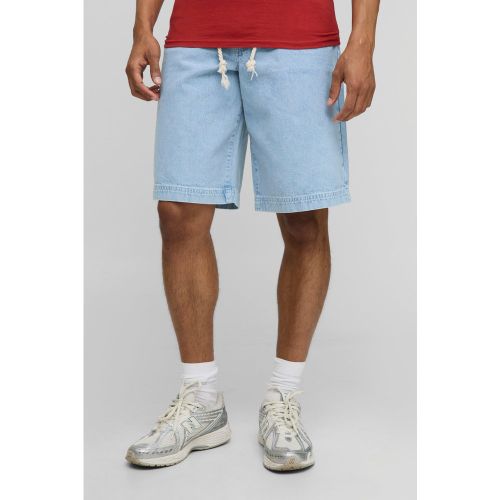 Bermuda droit à ceinture en corde - 28 - Boohooman - Modalova