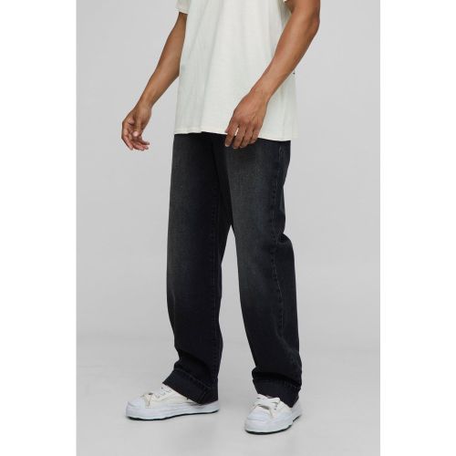 Jean large délavé à ourlets retroussés - 28R - Boohooman - Modalova