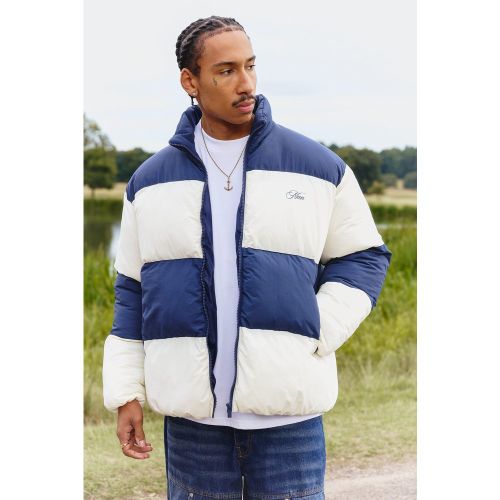 Doudoune oversize color block - S - Boohooman - Modalova