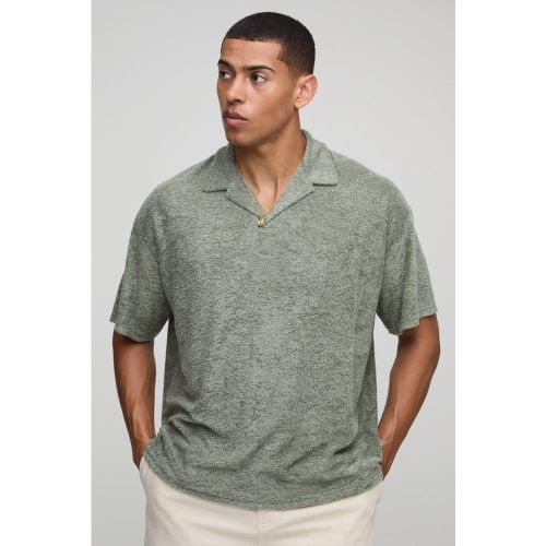 Polo oversize texturé - S - Boohooman - Modalova