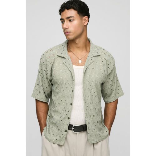 Chemise oversize à imprimé abstrait - S - Boohooman - Modalova