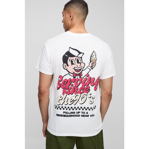 T-shirt oversize à imprimé années 90 - S - Boohooman - Modalova