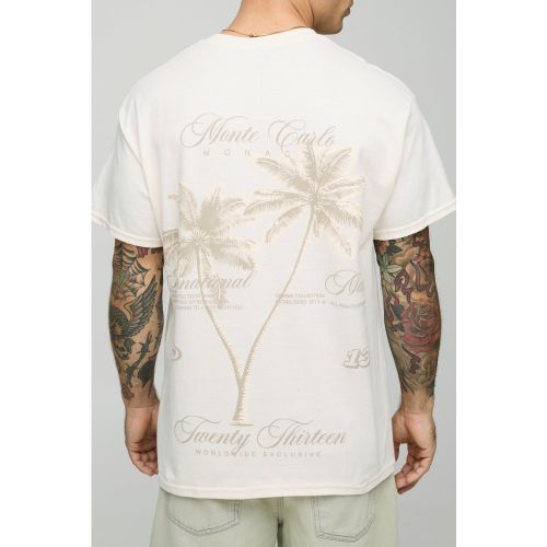 T-shirt oversize à imprimé palmier - S - Boohooman - Modalova