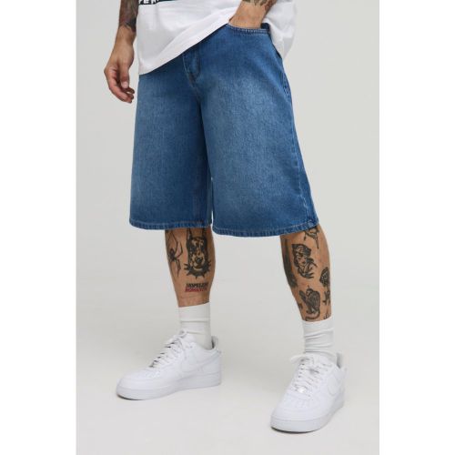 Short baggy délavé en jean - 28 - Boohooman - Modalova