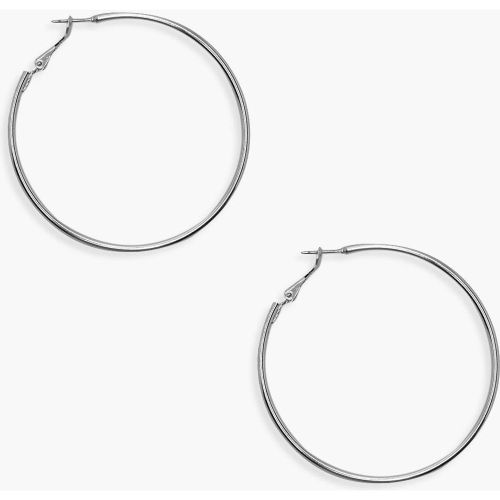 Créoles Fines De 6 Cm - One Size - boohoo - Modalova