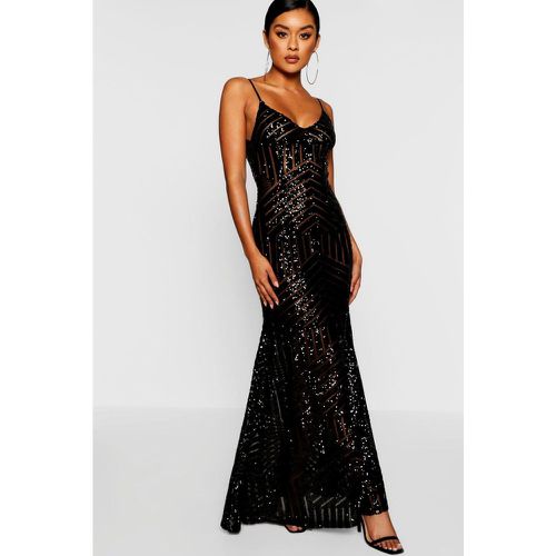 Robe Longue Pailletée En Mesh - 36 - boohoo - Modalova