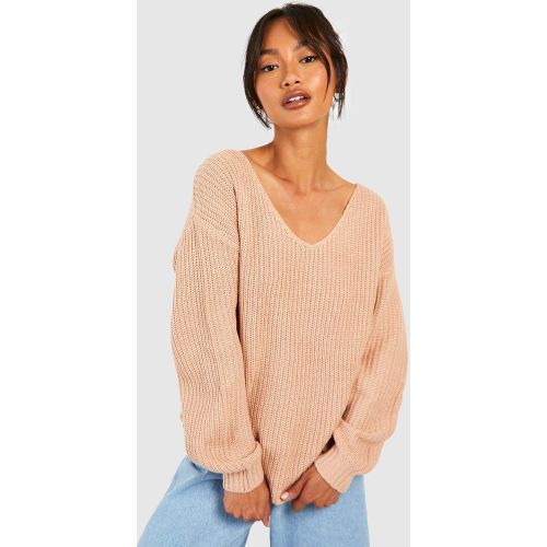 Pull Oversize À Col V - S - boohoo - Modalova