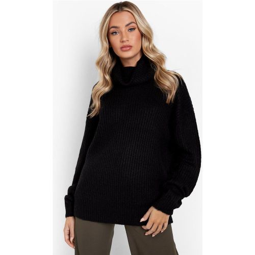 Pull Oversize En Maille À Col Roulé - S - boohoo - Modalova