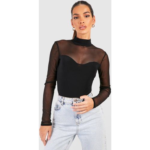 Body Brassière En Tulle - 34 - boohoo - Modalova