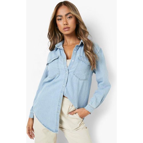 Chemise Oversize Surteinte En Jean - 34 - boohoo - Modalova