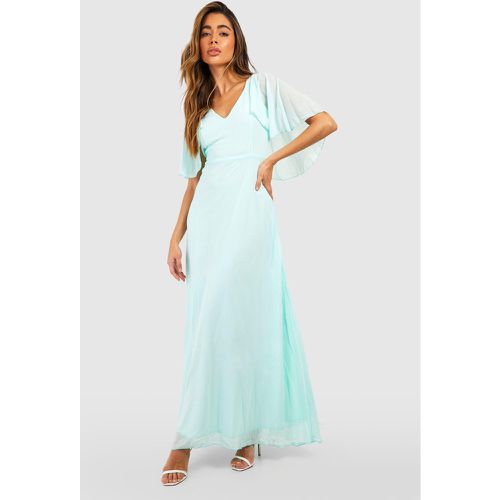 Robe Cape De Demoiselle D'Honneur En Mousseline De Soie - 38 - boohoo - Modalova