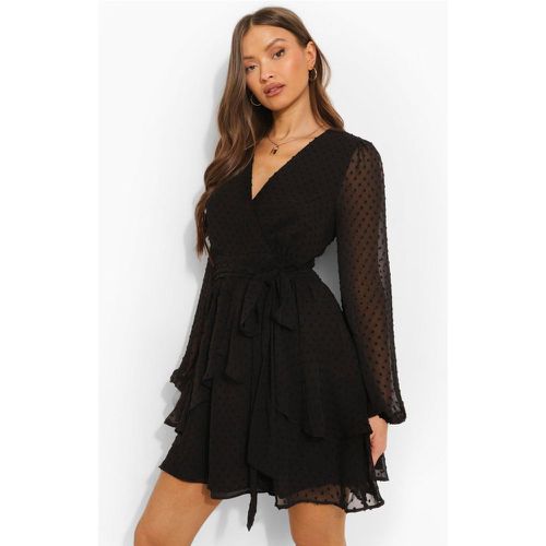 Robe Courte À Ourlet Volanté - 36 - boohoo - Modalova