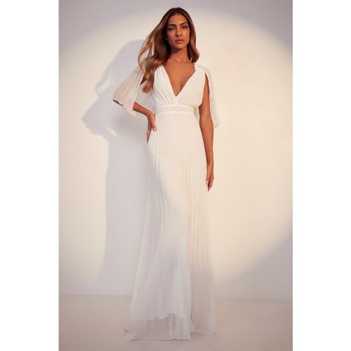 Robe De Demoiselle D'Honneur Longue Plissée - 42 - boohoo - Modalova