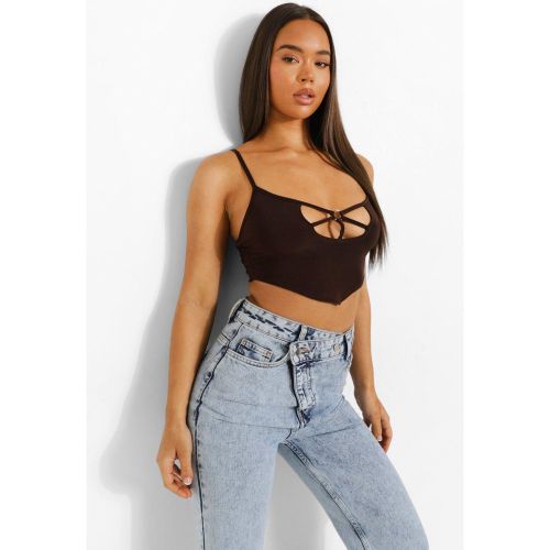 Crop Top Caraco À Découpes - 38 - boohoo - Modalova