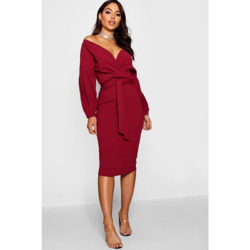 Robe Mi-Longue À Épaules Dénudées - 42 - boohoo - Modalova