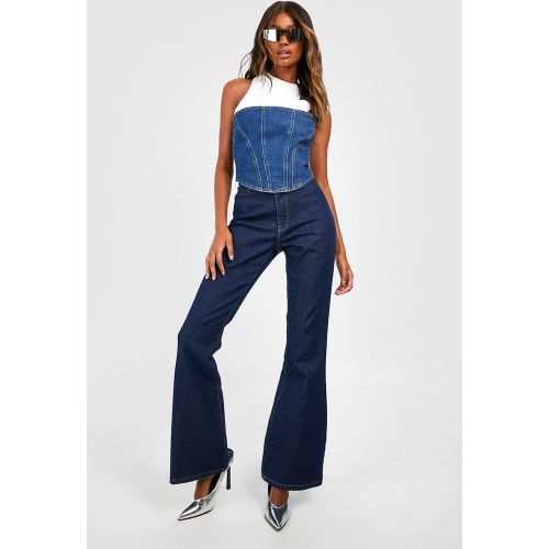 Jean Flare Basique À Taille Haute - 40 - boohoo - Modalova