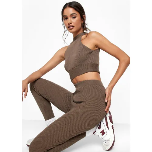 Ensemble En Maille Avec Legging - S - boohoo - Modalova