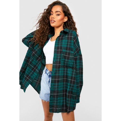 Chemise Oversize À Carreaux - 40 - boohoo - Modalova