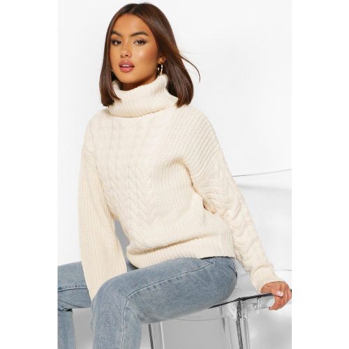 Pull En Maille Torsadée - S - boohoo - Modalova