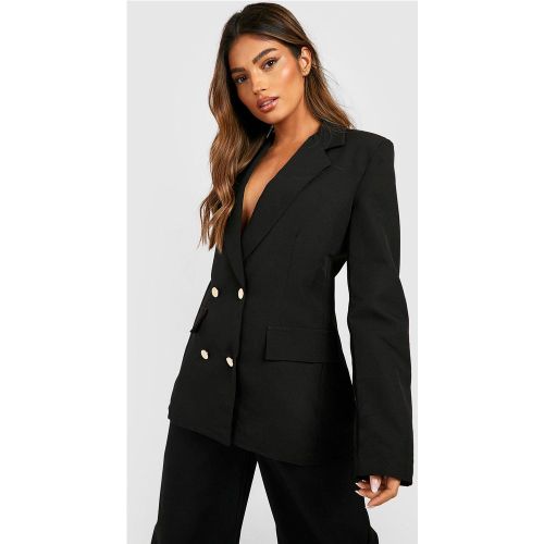Blazer Croisé Avec Boutons - 38 - boohoo - Modalova