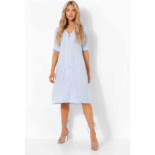 Robe Mi-Longue Boutonnée - 36 - boohoo - Modalova