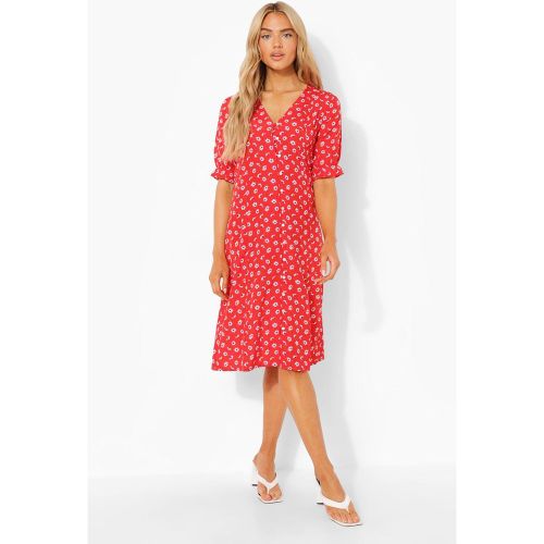 Robe Mi-Longue Boutonnée - 36 - boohoo - Modalova