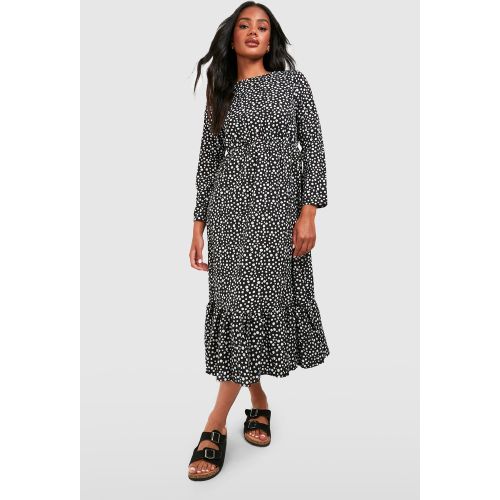 Robe Tissée À Imprimé Pois - 34 - boohoo - Modalova