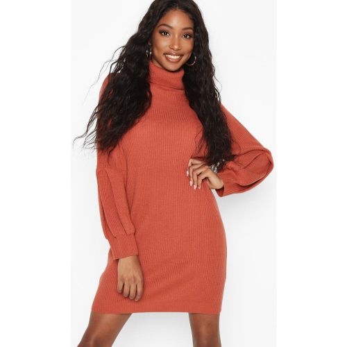 Robe Pull À Col Roulé Et Manches Tombantes - S - boohoo - Modalova