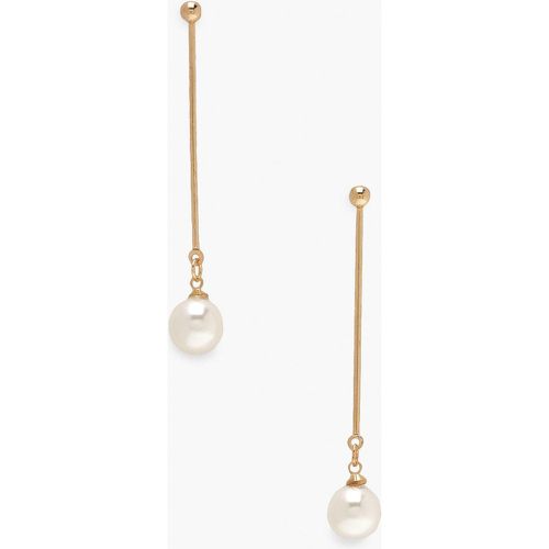 Boucles D'Oreilles Pendantes À Perles - Taille Unique - boohoo - Modalova