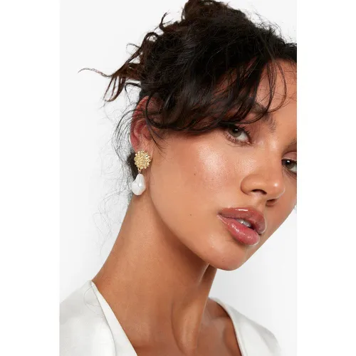 Boucles D'Oreilles Perlées - One Size - boohoo - Modalova